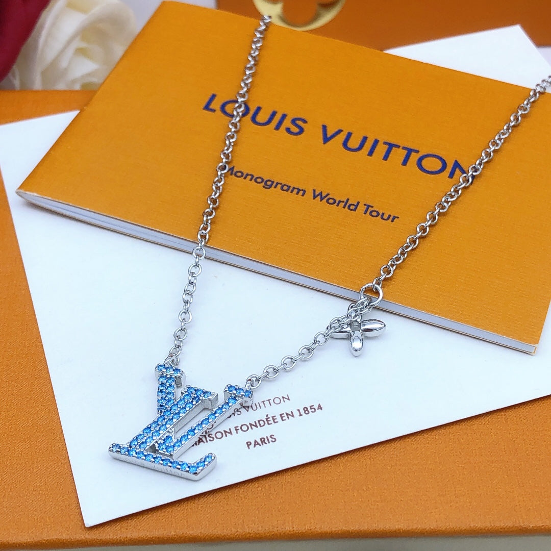 Geometric Emblem Pendant Necklace in Gold-Tone – Design 017 main product view