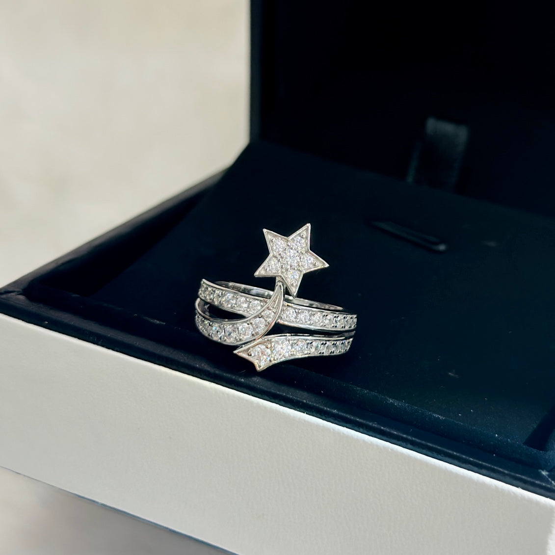 Signature Emblem Statement Ring in Gold-Tone – Design 001 main product view