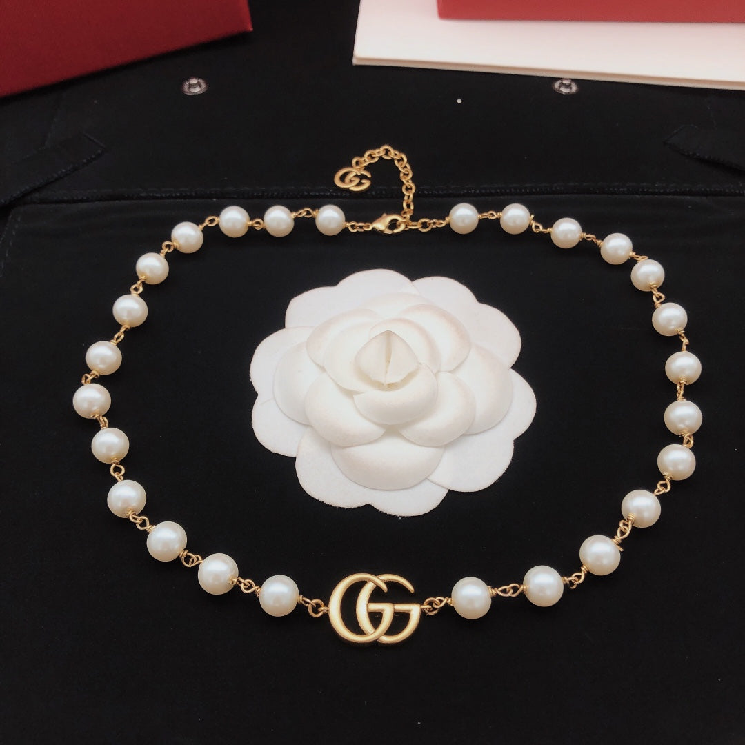 Geometric Emblem Pendant Necklace in Gold-Tone – Design 012 main product view