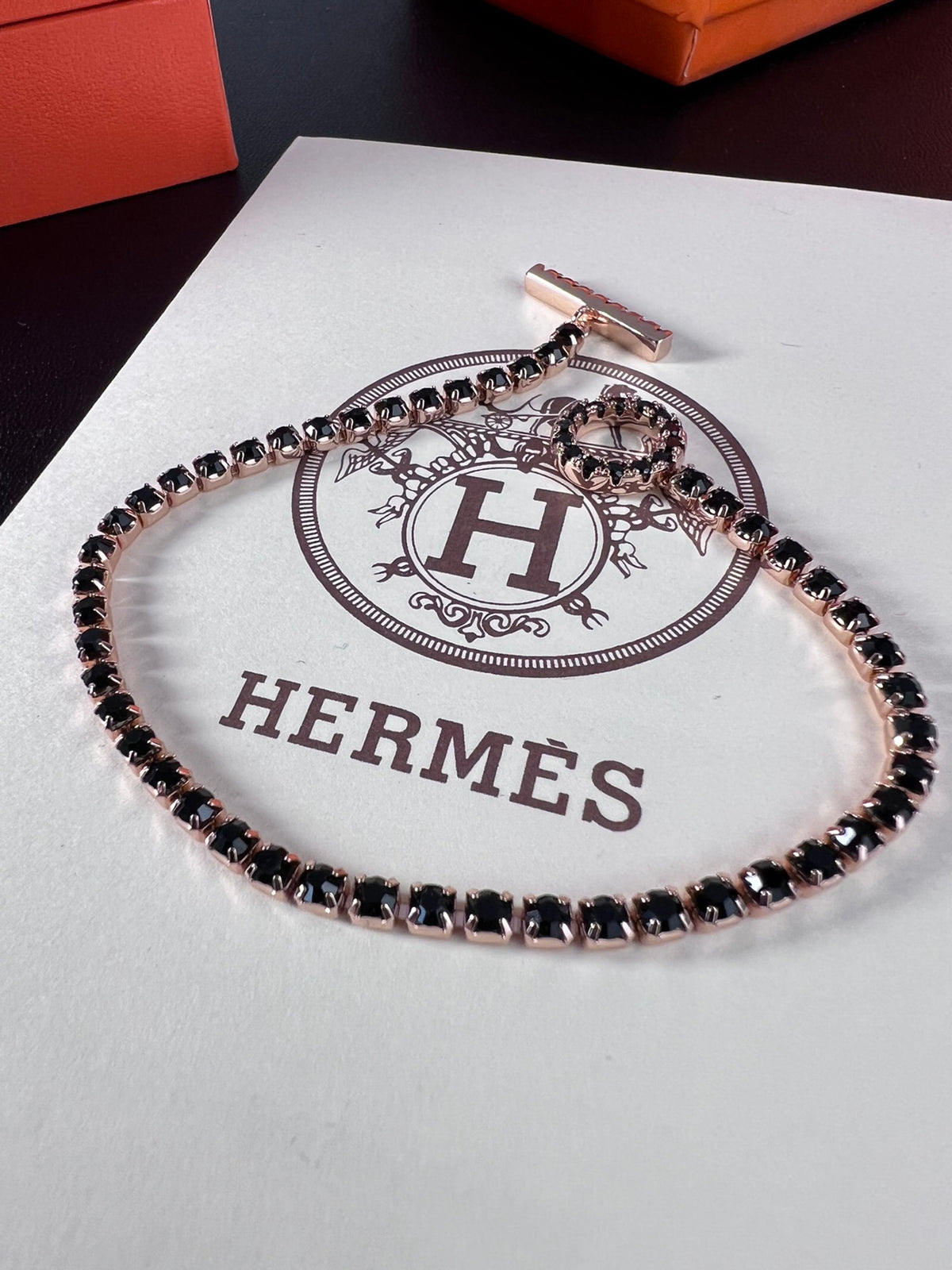 Horse Bracelet in Polished Metal-Tone – Design 001 detail view