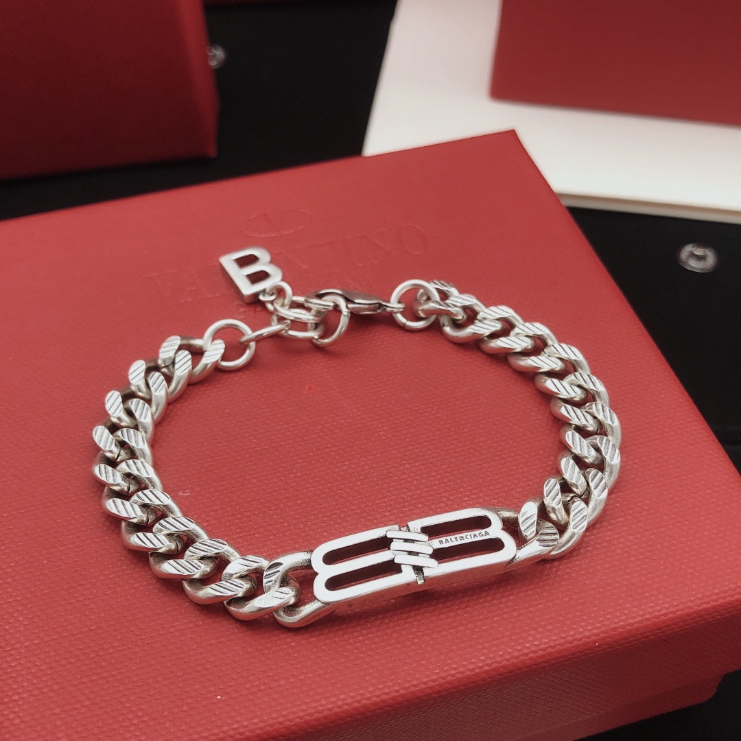 Geometric Emblem Bracelet in Gold-Tone main product view