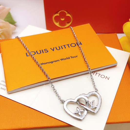Heart Pendant Necklace in Gold-Tone – Design 005 main product view
