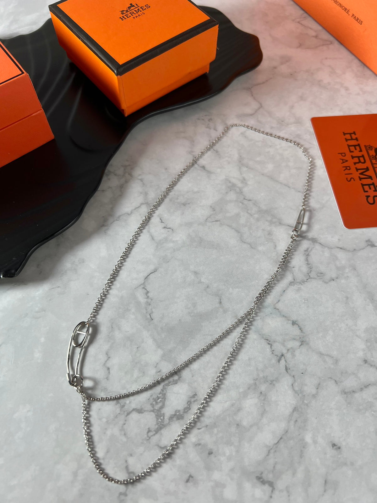 Horse Pendant Necklace in Polished Metal-Tone – Design 003 main product view