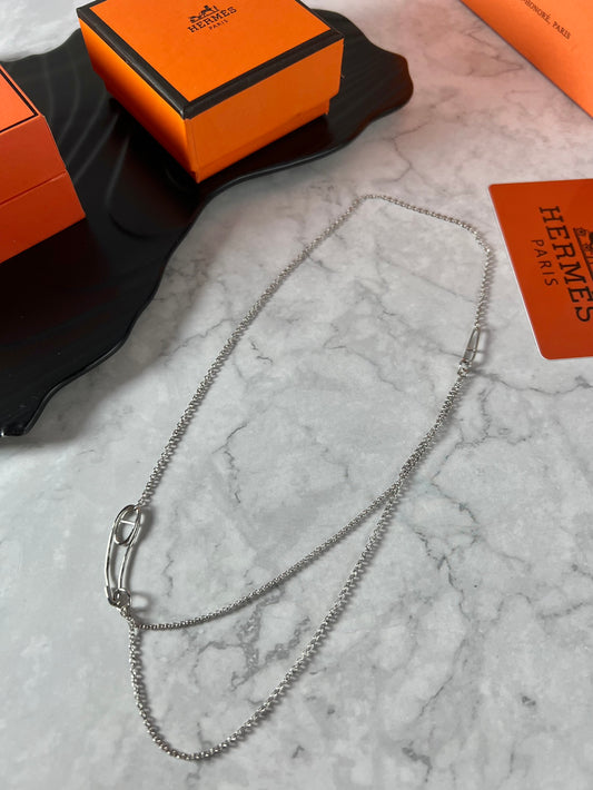 Horse Pendant Necklace in Polished Metal-Tone – Design 014 main product view