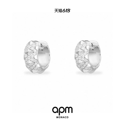 Spike Hoop Earrings in Silver-Tone main product view