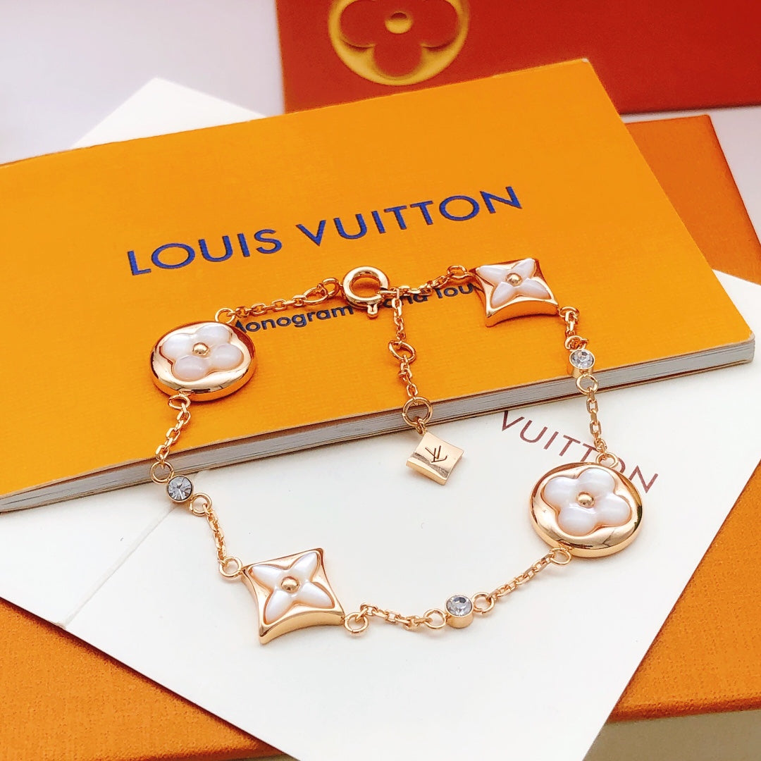 Geometric Emblem Bracelet in Rose-Gold-Tone – Rose Gold Detail – Design 014 main product view