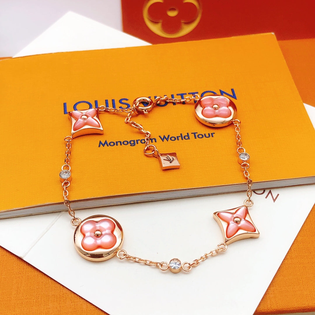 Geometric Emblem Bracelet in Rose-Gold-Tone – Rose Gold Detail – Design 015 main product view