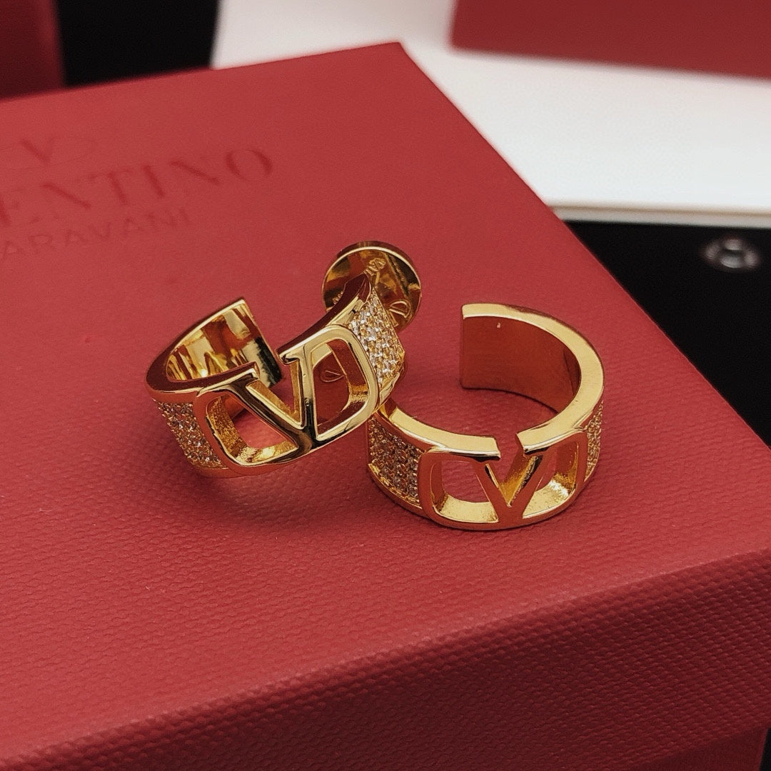 Moon Drop Earrings in Gold-Tone – Design 02 front view