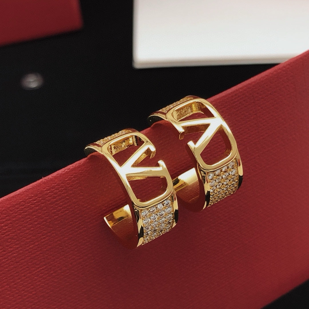 Moon Drop Earrings in Gold-Tone – Design 02 styled detail