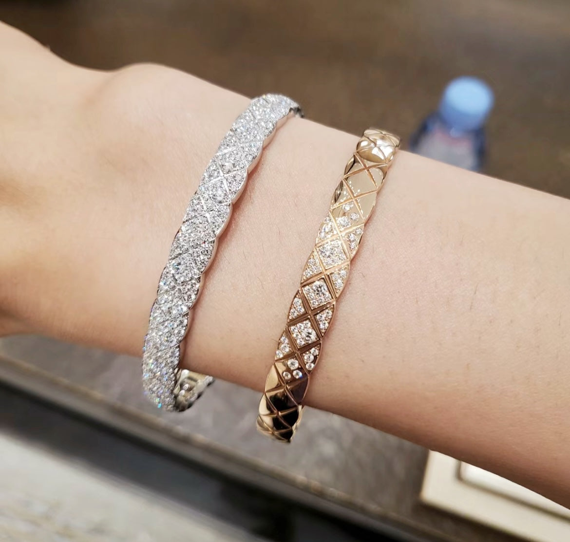 Signature Emblem Bangle in Polished Metal-Tone – Design 032 main product view