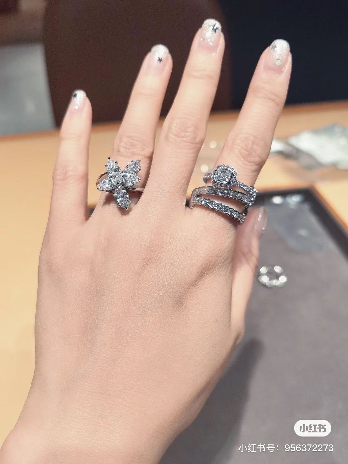 Horse Statement Ring in Polished Metal-Tone – Design 004 front product view