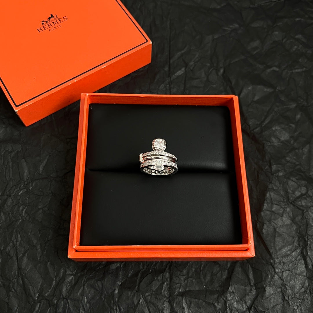 Signature Emblem Statement Ring in Polished Metal-Tone – Design 026 side detail