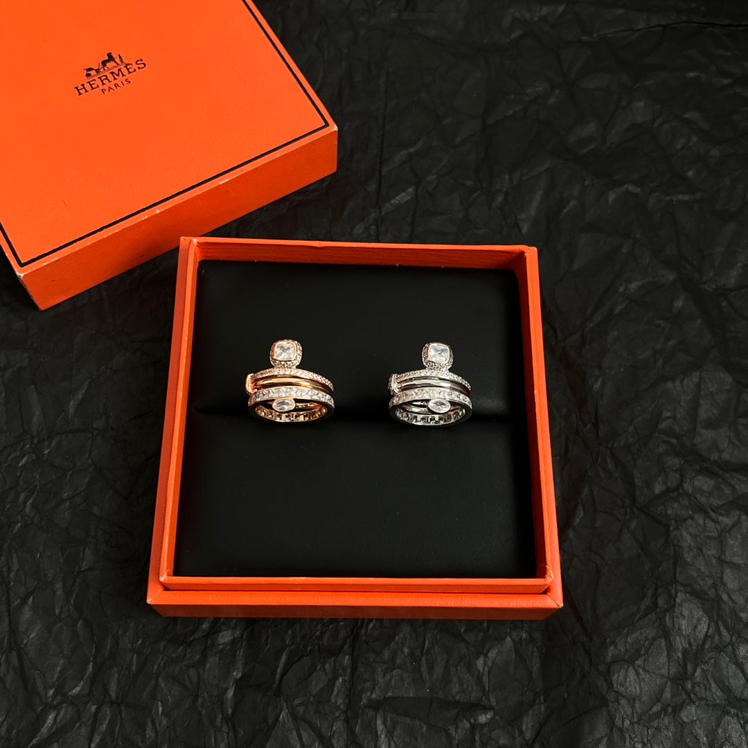Horse Statement Ring in Polished Metal-Tone – Design 006 front product view