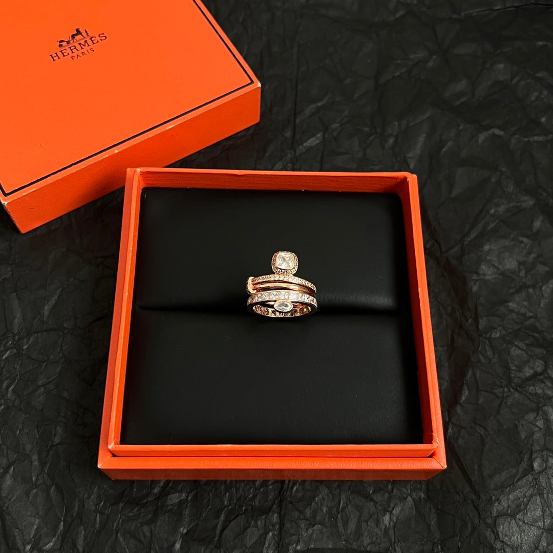 Signature Emblem Statement Ring in Polished Metal-Tone – Design 027 side detail