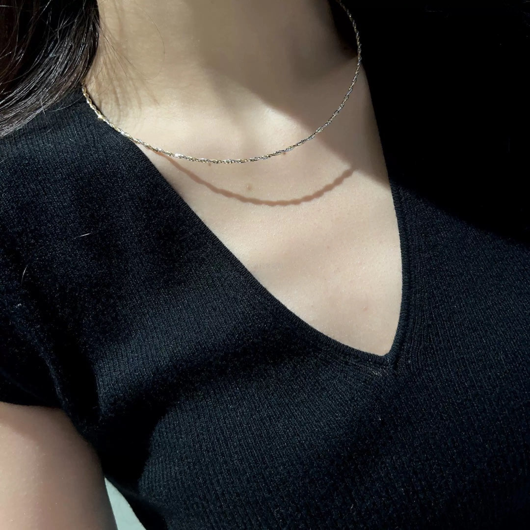 Signature Emblem Pendant Necklace in Gold-Tone – Red Detail main product view