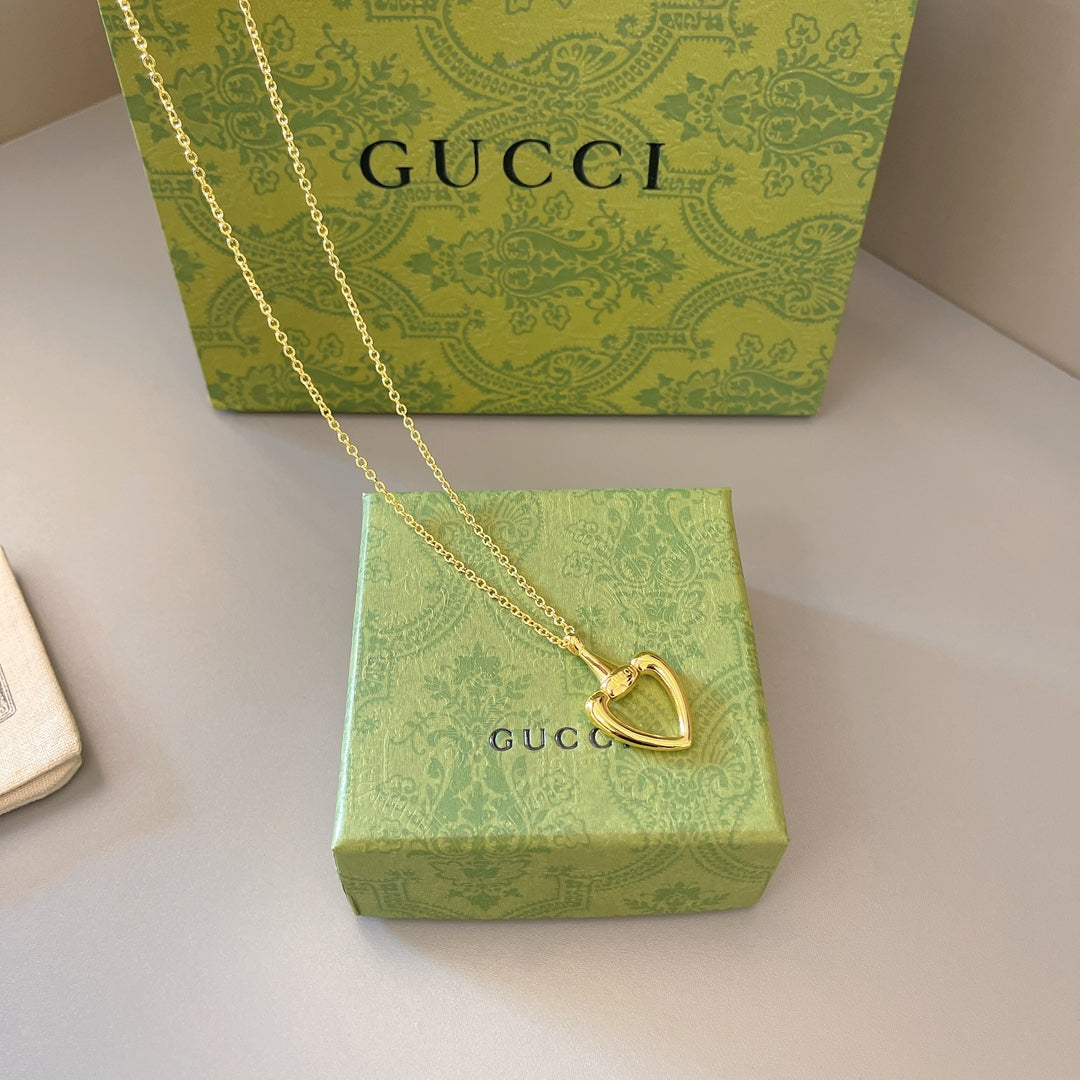 Heart Pendant Necklace in Gold-Tone main product view