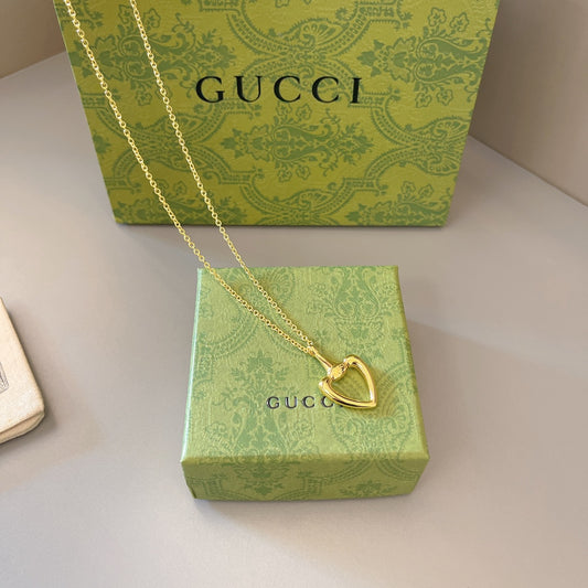 Heart Pendant Necklace in Gold-Tone main product view
