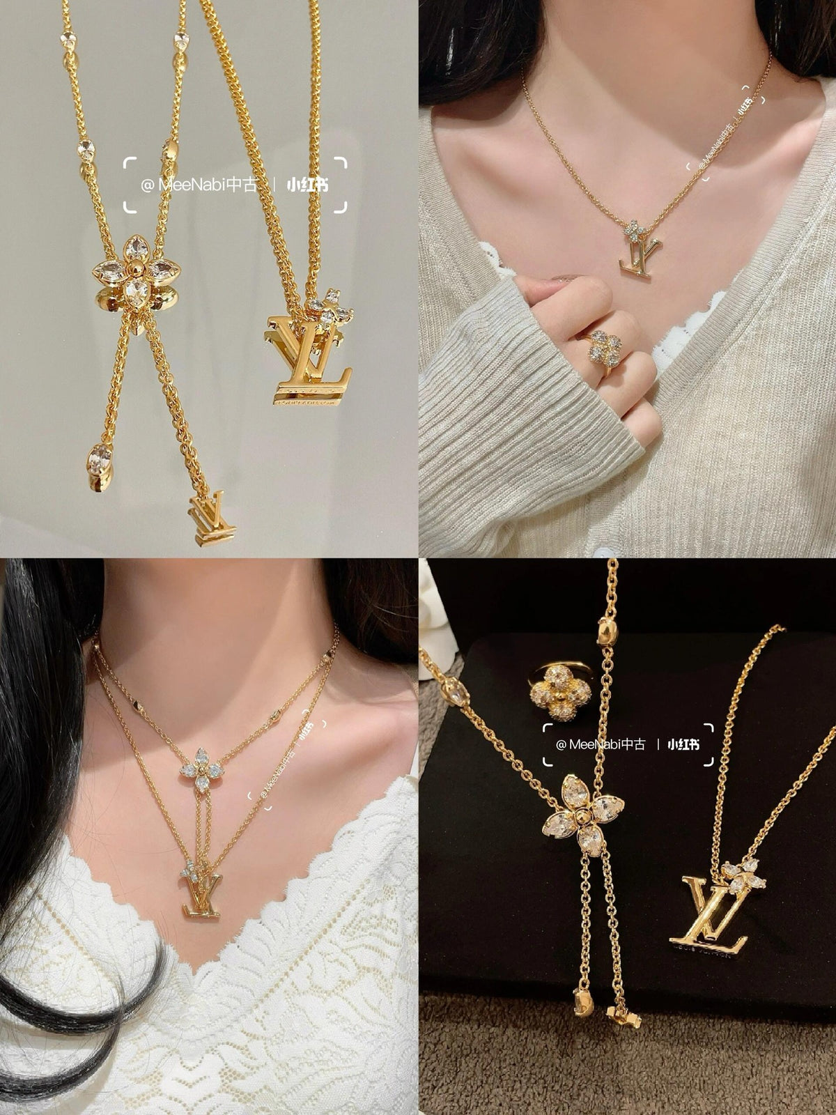 Geometric Emblem Pendant Necklace in Gold-Tone – Design 069 close-up detail
