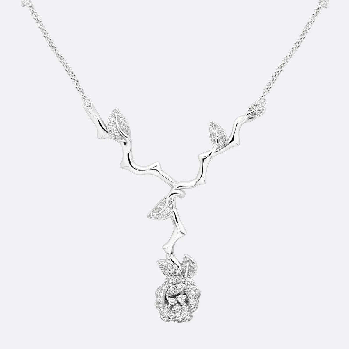 Signature Emblem Pendant Necklace in Gold-Tone – Design 004 front product view