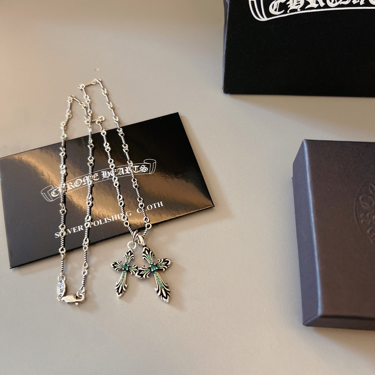 Gothic Emblem Jewelry Accessory in Metal-Tone – Design 03 styled product view