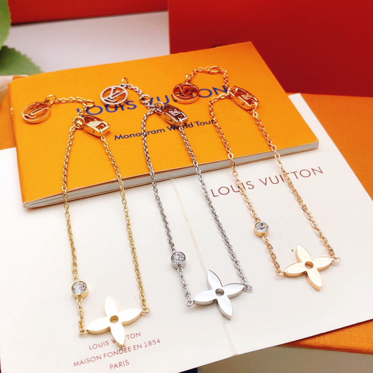 Geometric Emblem Bracelet in Silver-Tone – Silver Detail – Design 021 front product view