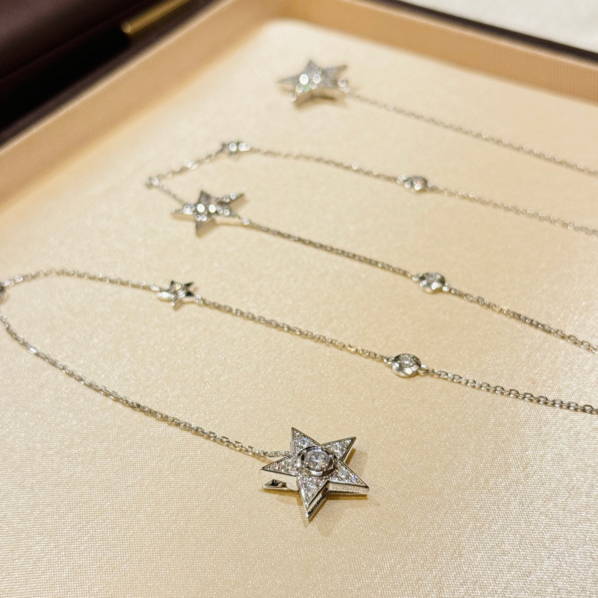 Star Pendant Necklace in Gold-Tone – Star Detail main product view