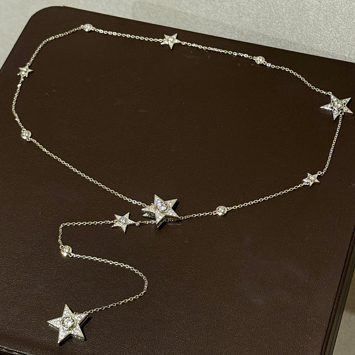 Star Pendant Necklace in Gold-Tone – Star Detail side detail