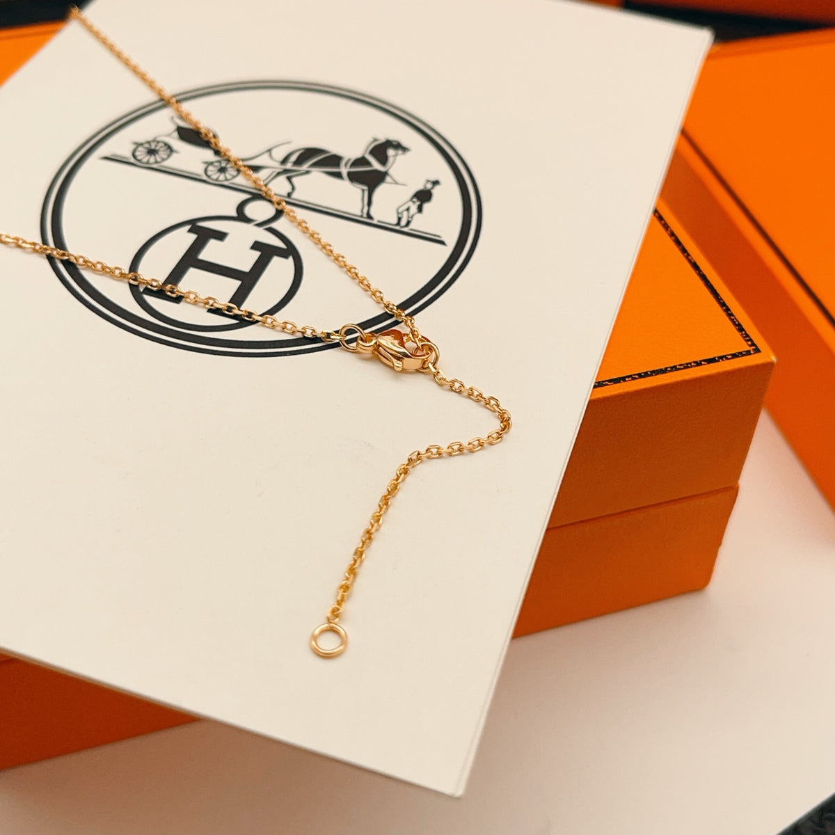 Geometric Emblem Pendant Necklace in Rose-Gold-Tone main product view