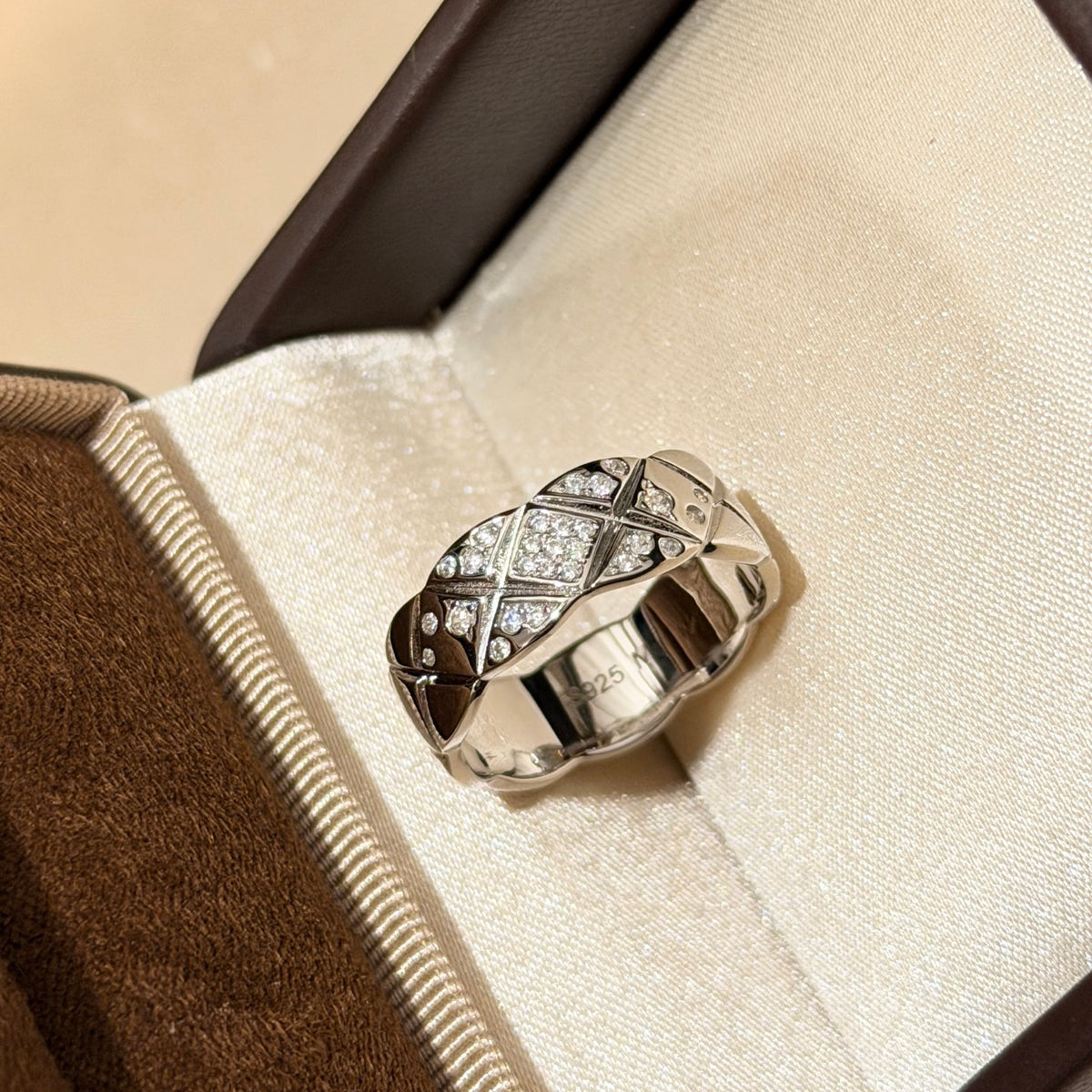 Signature Emblem Statement Ring in Gold-Tone – Design 009 main product view