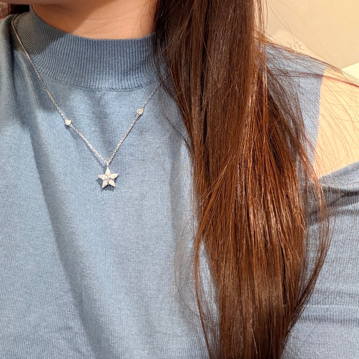 Signature Emblem Crystal-Accent Pendant Necklace – Design 027 detail view