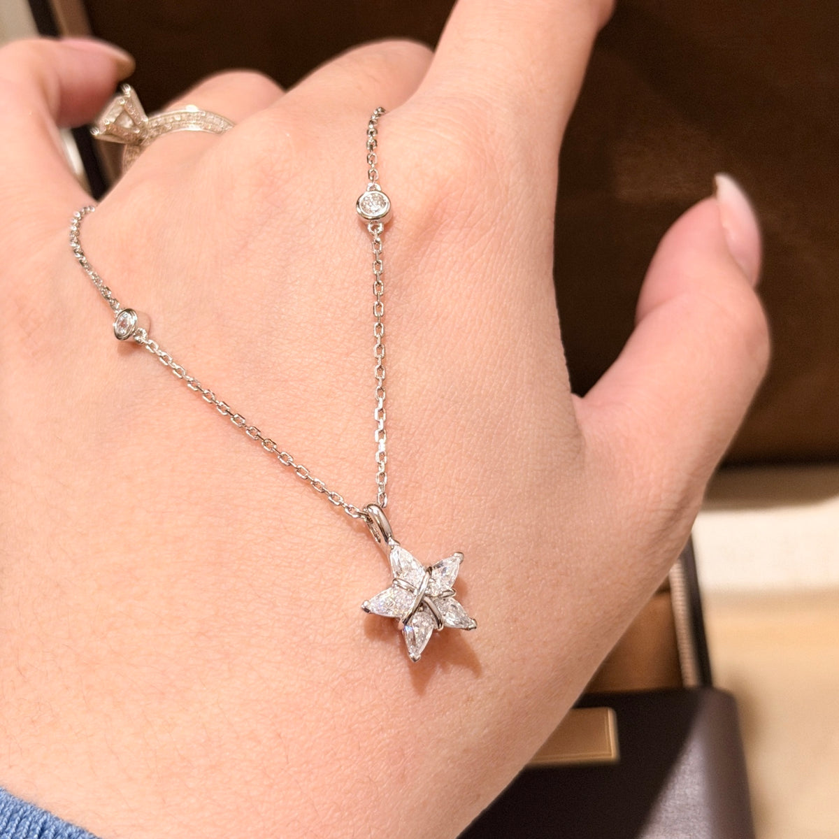 Signature Emblem Crystal-Accent Pendant Necklace – Design 027 main product view