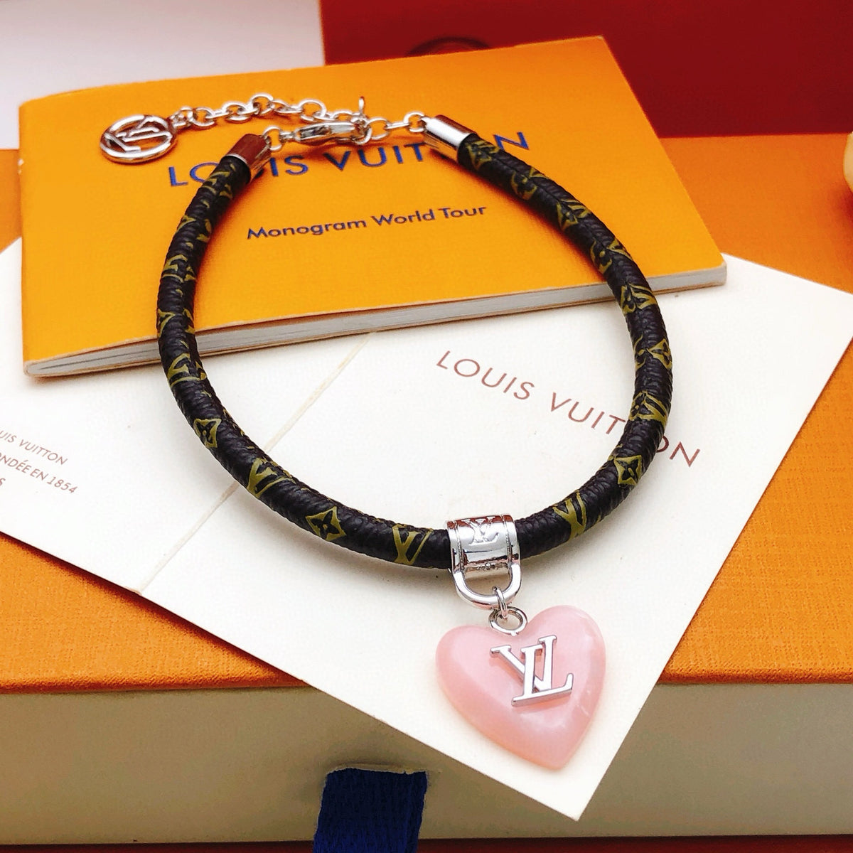 Heart Bangle in Gold-Tone – Design 004 front product view