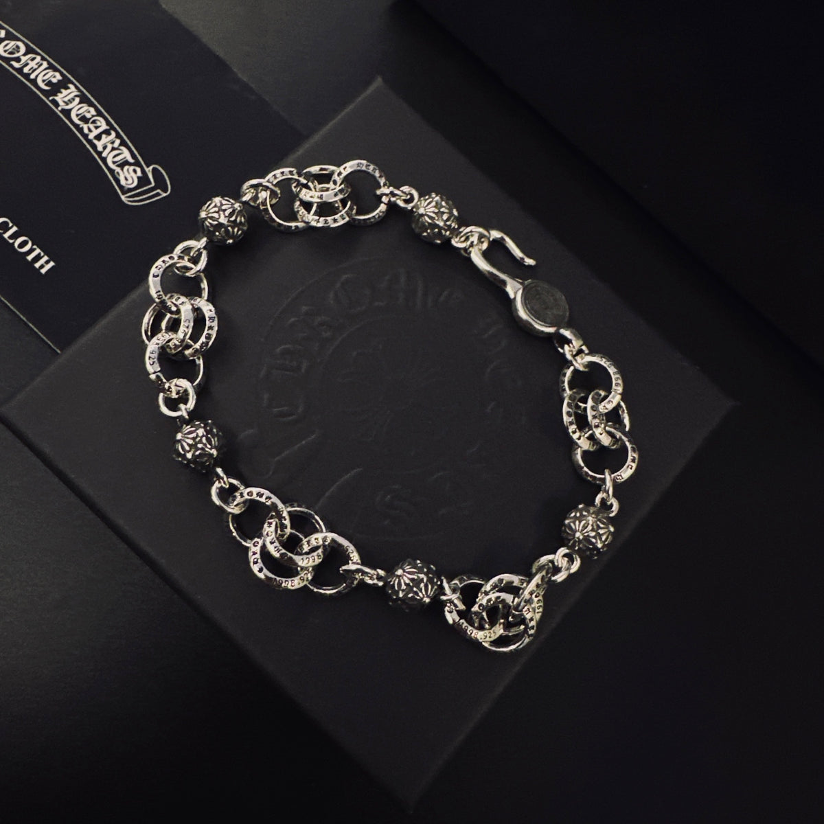 Signature Emblem Bracelet in Polished Metal-Tone – Design 010 main product view