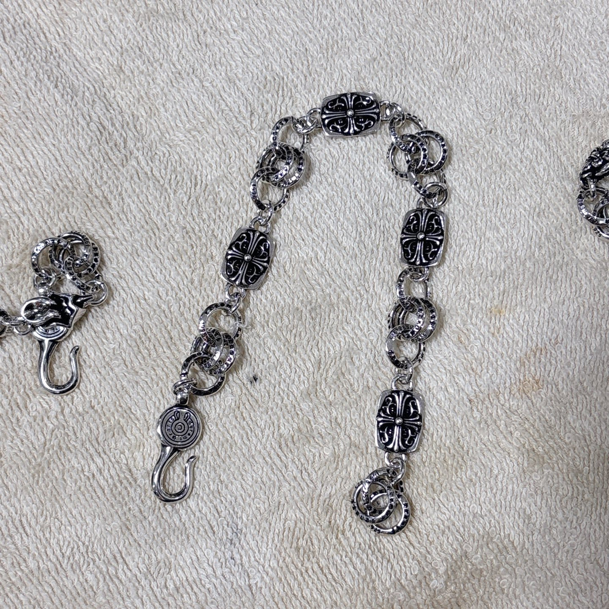 Gothic Emblem Statement Bracelet in Metal-Tone – Design 09 main product view