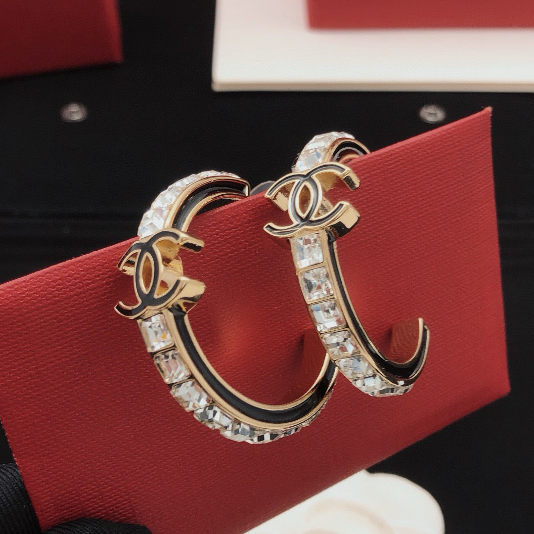 Moon Crystal-Accent Statement Earrings main product view