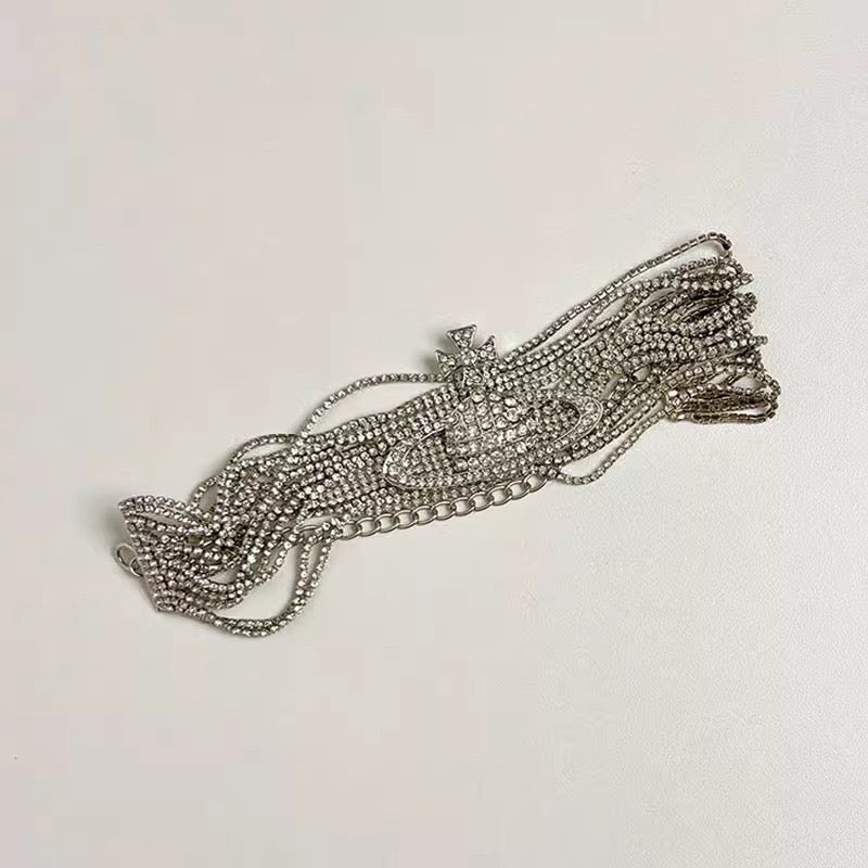 Orb-Inspired Emblem Jewelry Accessory in Polished Metal-Tone – Design 005 detail view