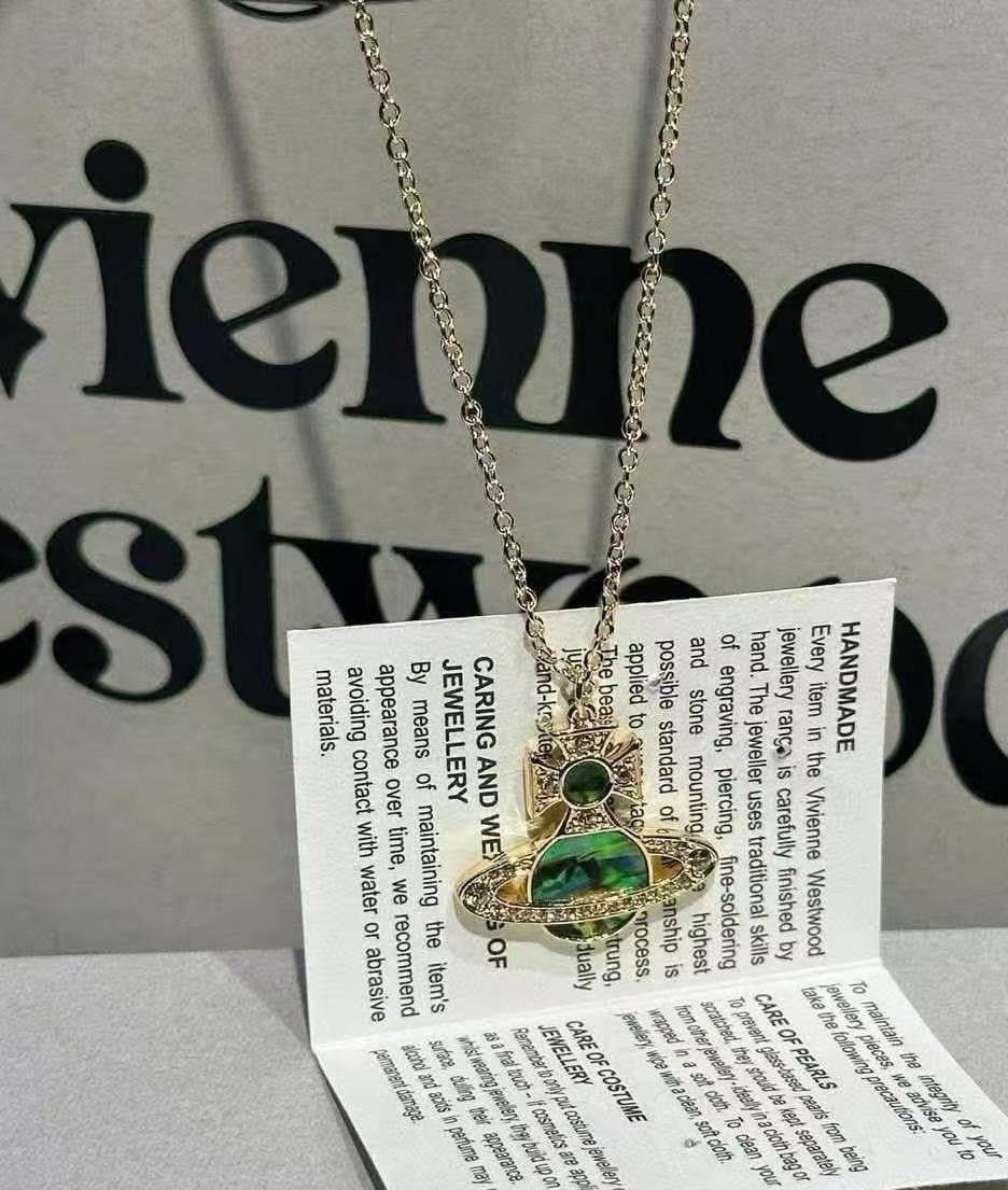 Orb Pendant Necklace in Polished Metal-Tone – Design 001 main product view