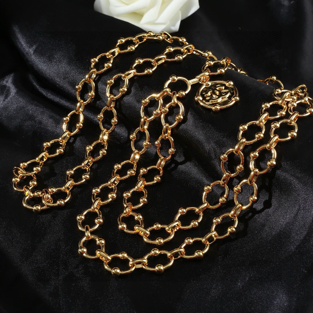 Signature Emblem Jewelry Accessory in Polished Metal-Tone – Design 053 main product view
