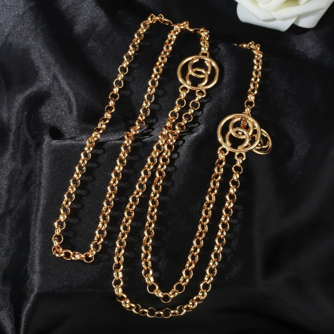 Signature Emblem Jewelry Accessory in Polished Metal-Tone – Design 052 close-up detail