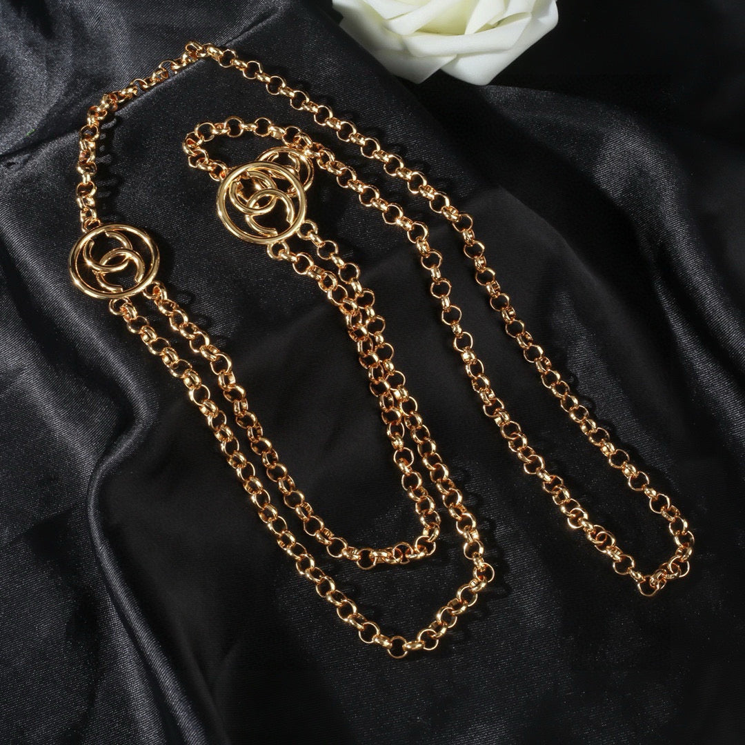 Signature Emblem Jewelry Accessory in Polished Metal-Tone – Design 054 main product view