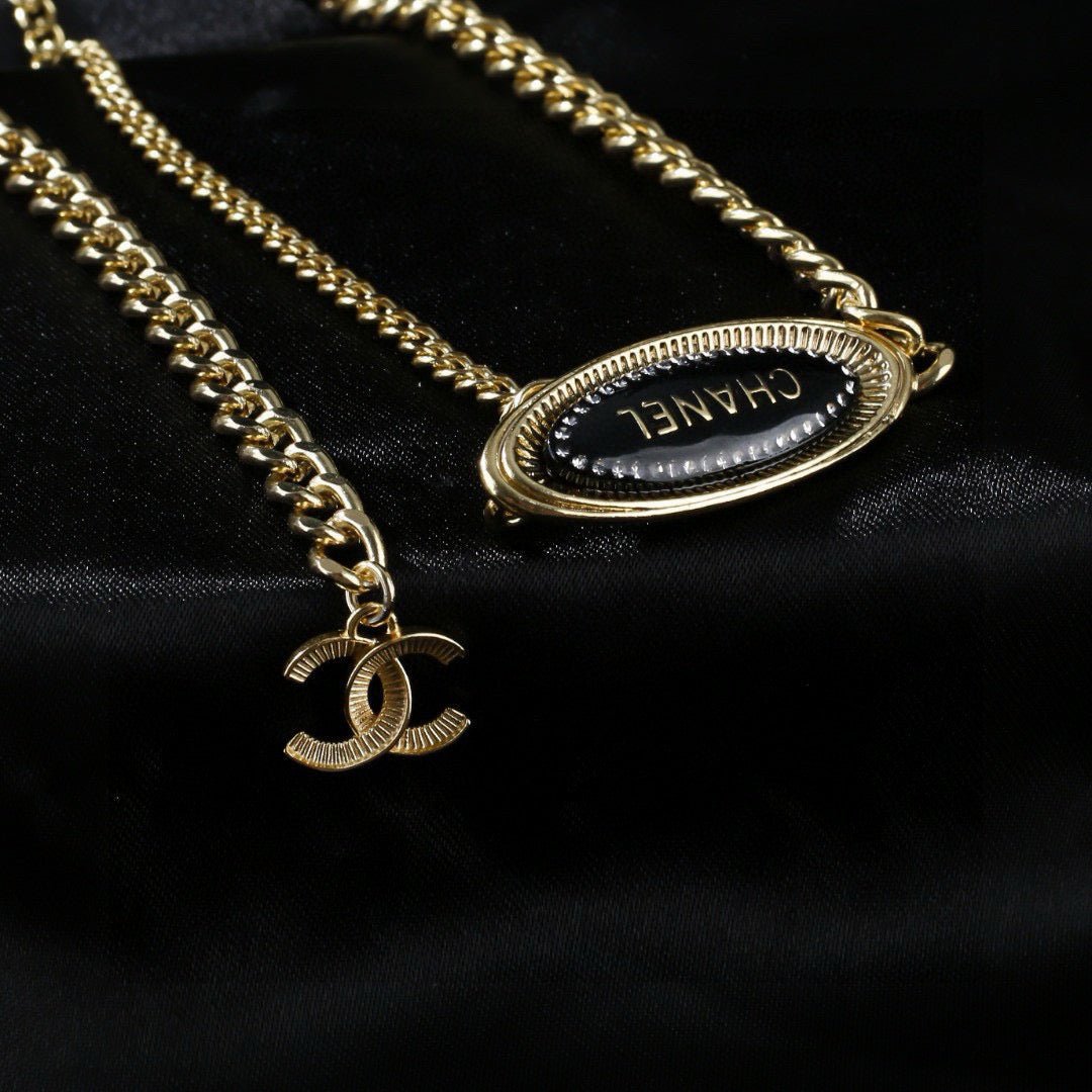 Signature Emblem Jewelry Accessory in Polished Metal-Tone – Design 051 main product view