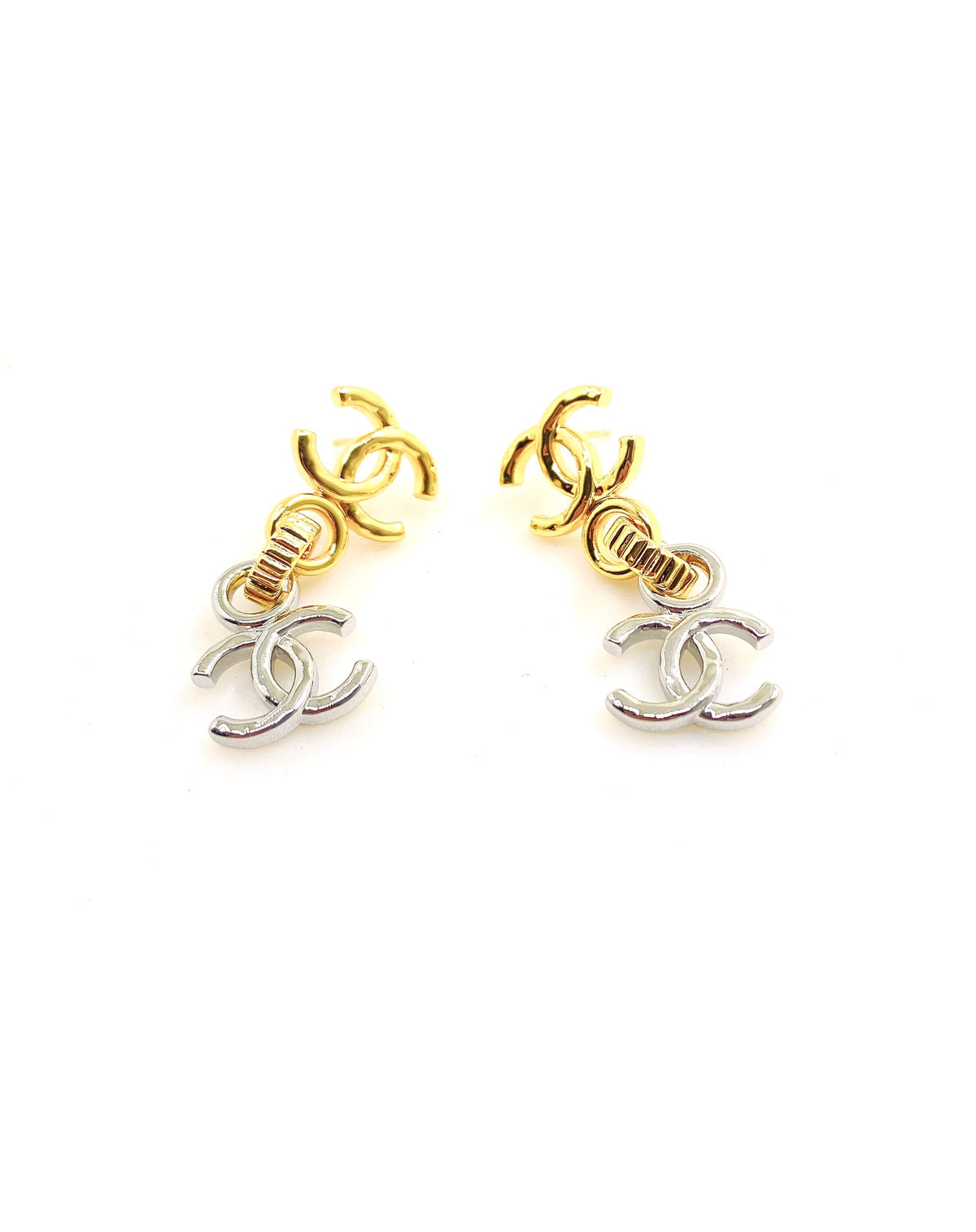 Signature Emblem Statement Earrings in Gold-Tone – Design 009 main product view