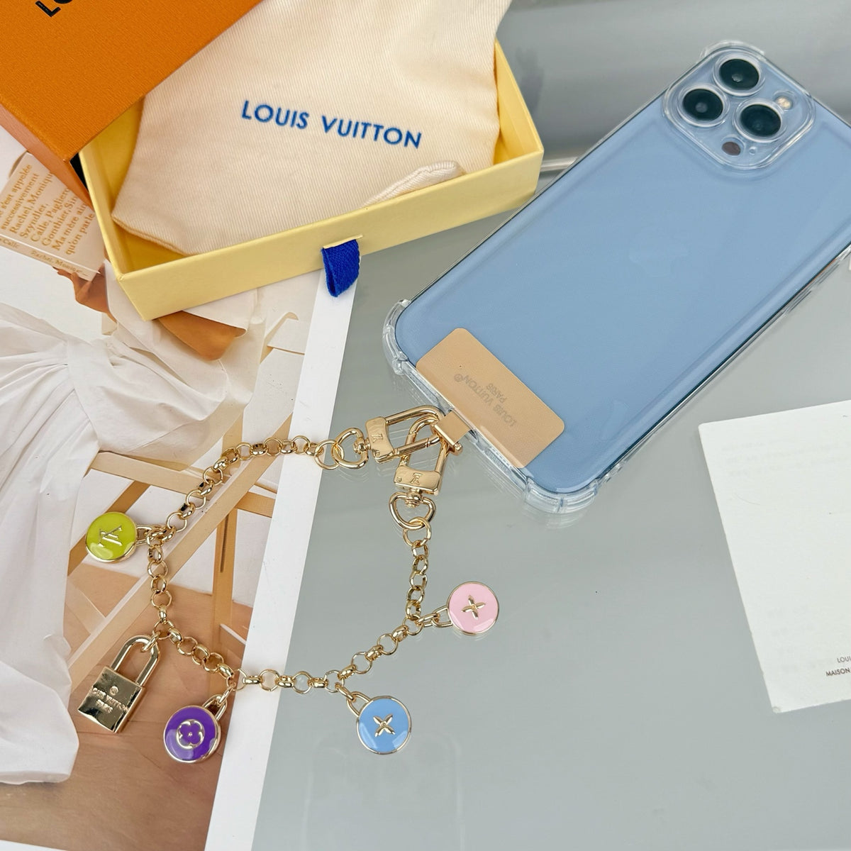 Floral Keychain – Design 004 styled product view