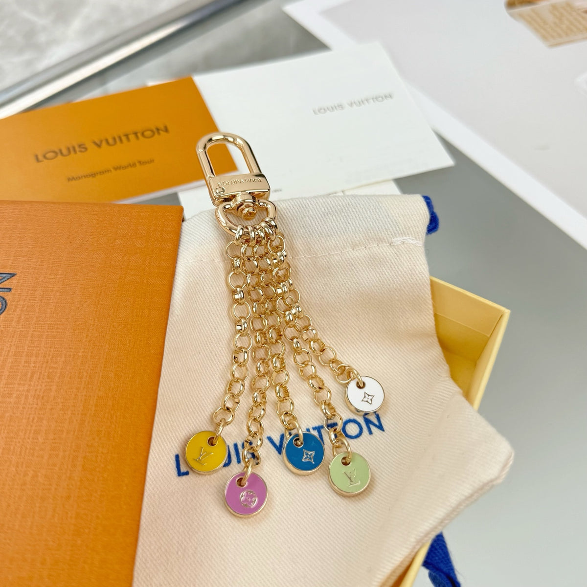 Letter Jewelry Accessory in Polished Metal-Tone – Design 010 front product view