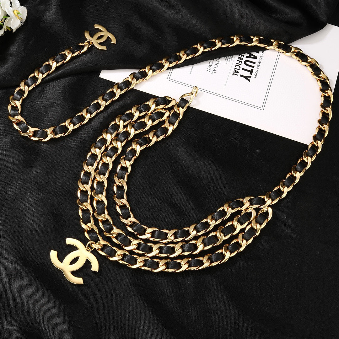 Signature Emblem Jewelry Accessory in Gold-Tone – Design 015 detail view