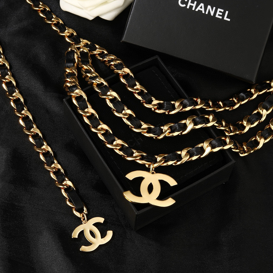 Signature Emblem Jewelry Accessory in Gold-Tone – Design 015 close-up detail