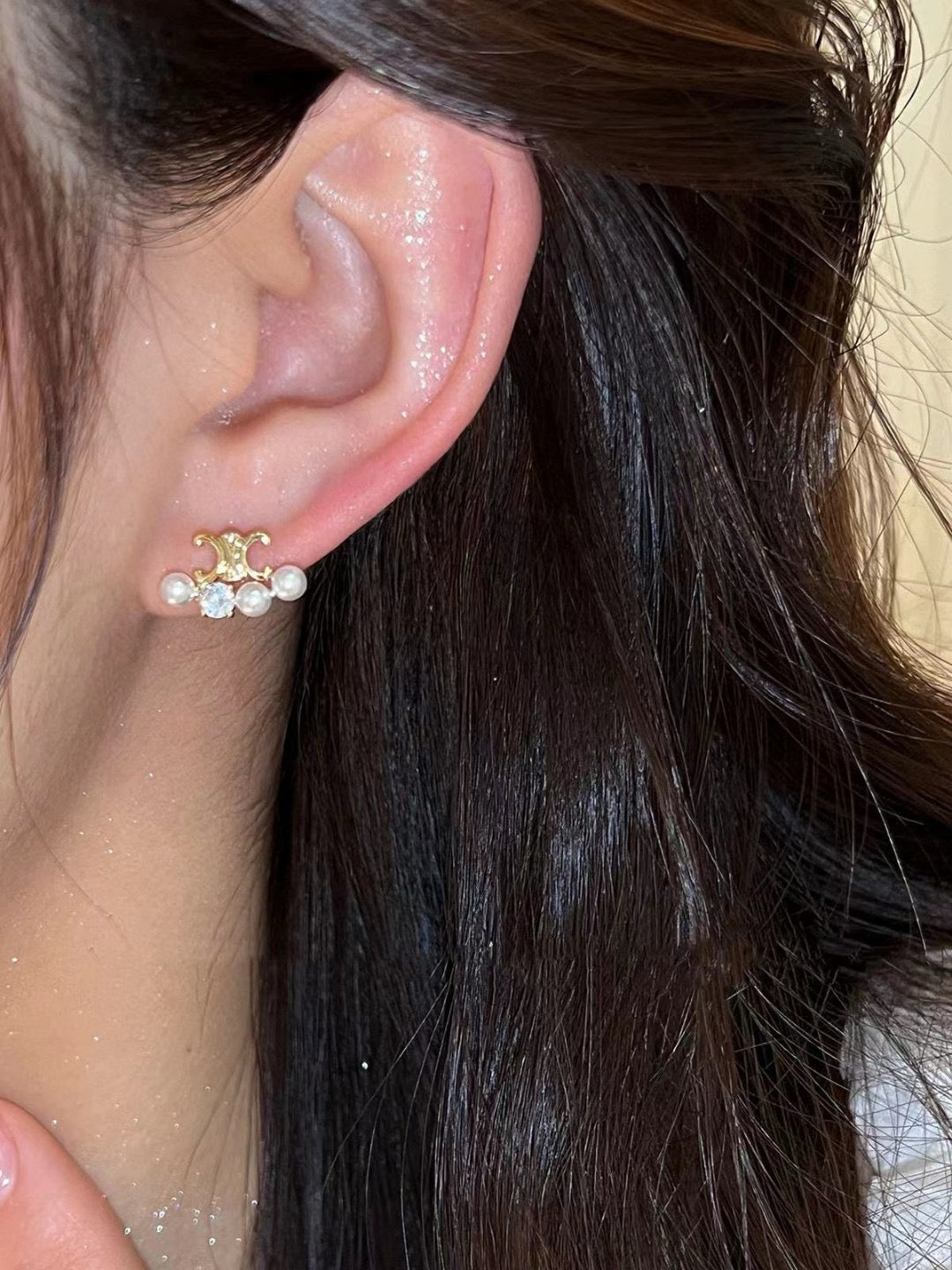 Mini Mini Stud Earrings detail view