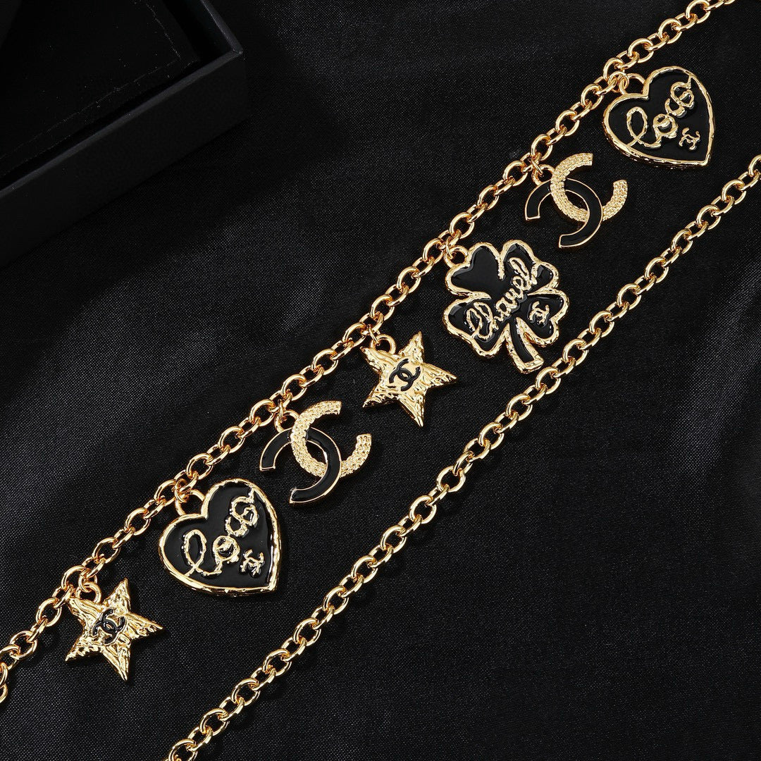 Signature Emblem Jewelry Accessory in Polished Metal-Tone – Design 002 detail view