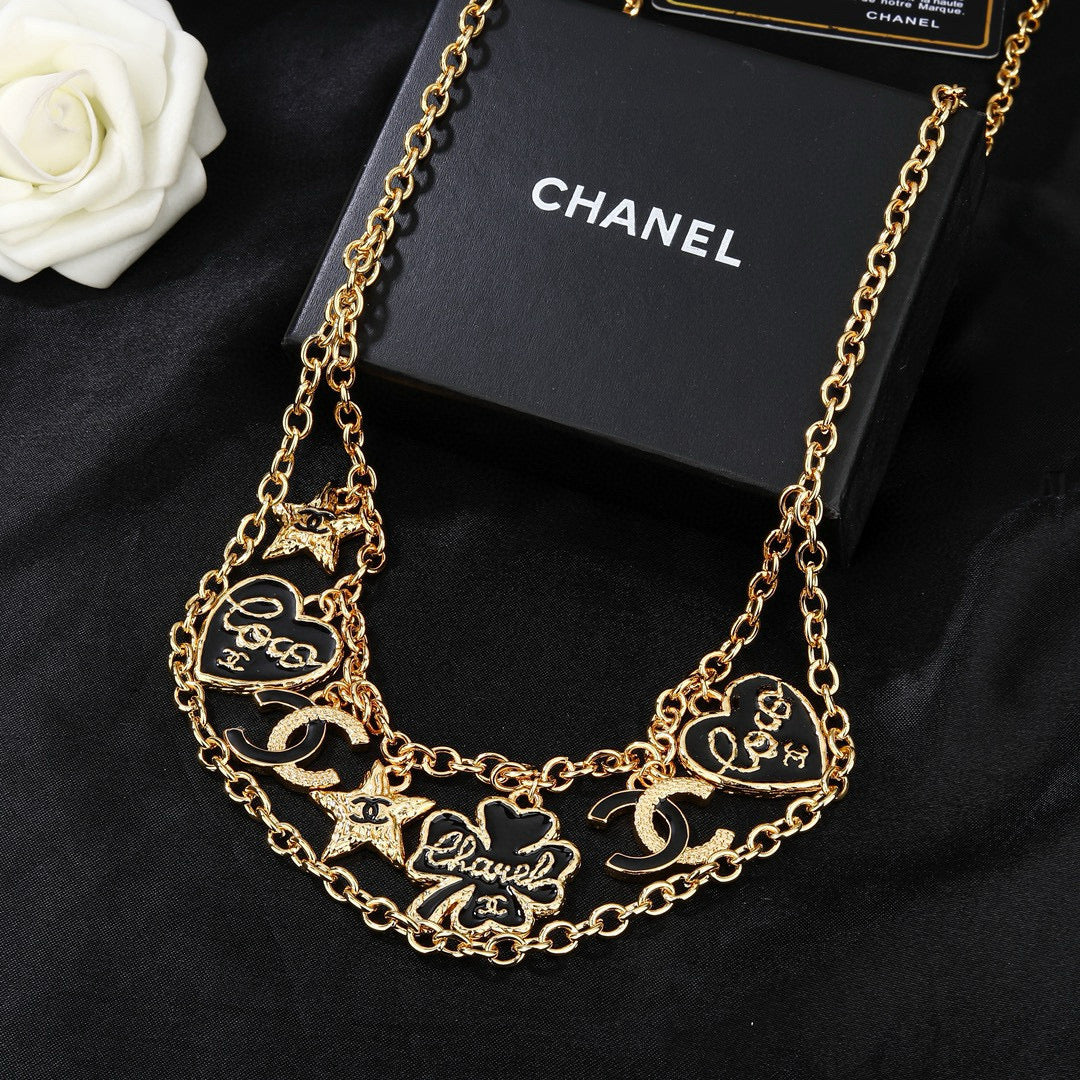 Signature Emblem Jewelry Accessory in Polished Metal-Tone – Design 002 front product view