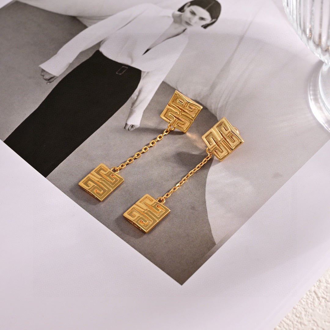 Infinity Drop Stud Earrings – Design 01 main product view